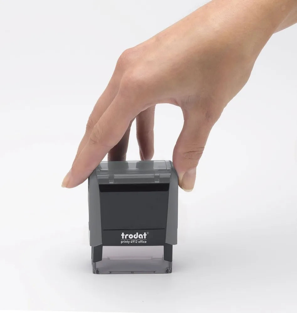 Trodat Selvfargende Printy 4912 | Tilpasset Gummistempel | Navn- og Adressestempel | 45x17mm - 5 Linjer