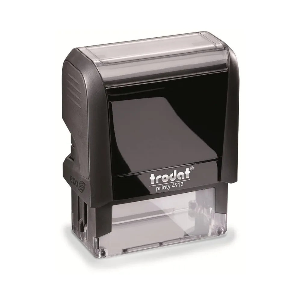 Trodat Selvfargende Printy 4912 | Tilpasset Gummistempel | Navn- og Adressestempel | 45x17mm - 5 Linjer