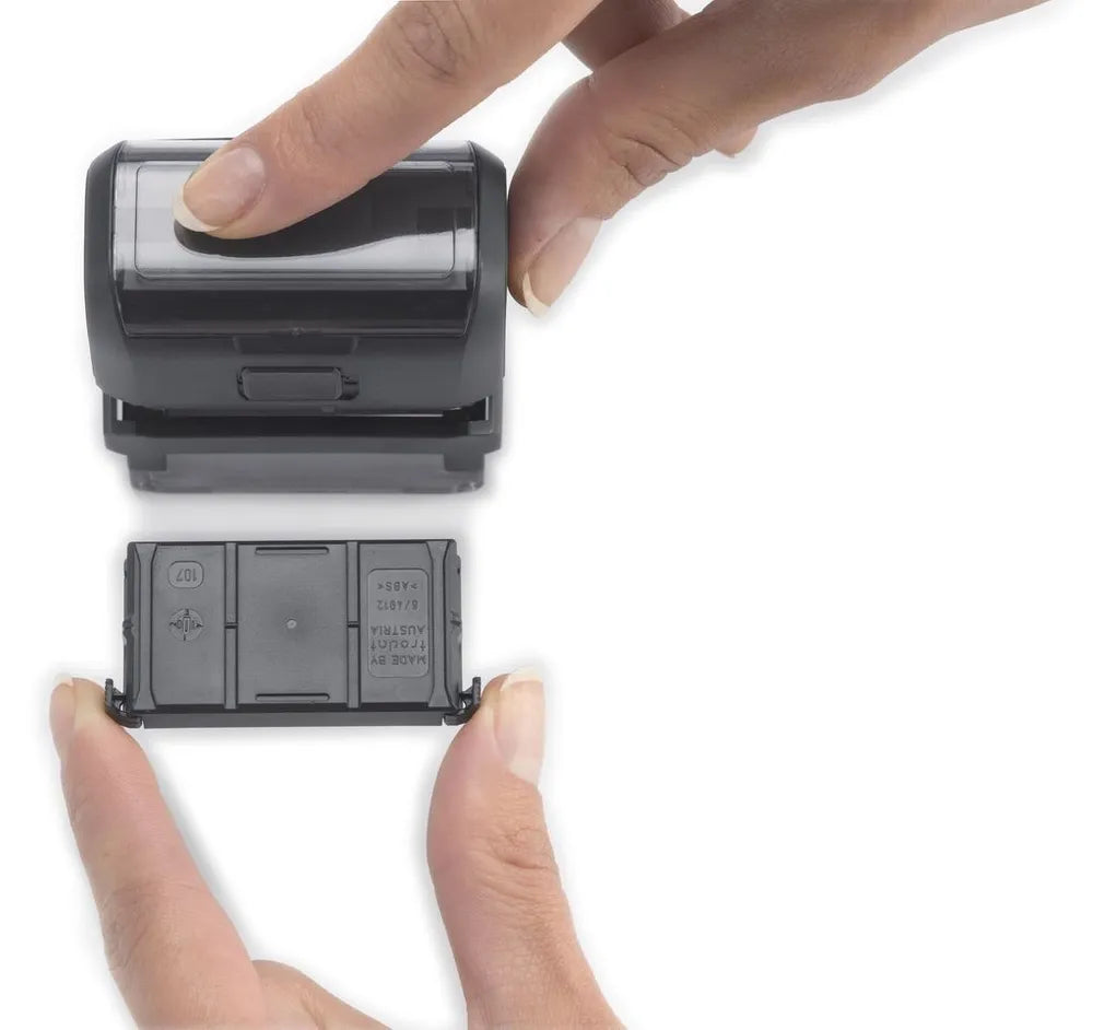 Trodat Selvfargende Printy 4913 | Tilpasset Gummistempel | Navn- og Adressestempel | 57x21mm - 6 Linjer
